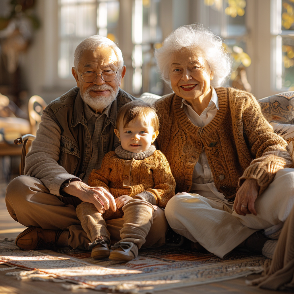 Für die Zeit des Umzugs kann das Kleinkind bei Oma und Opa übernachten