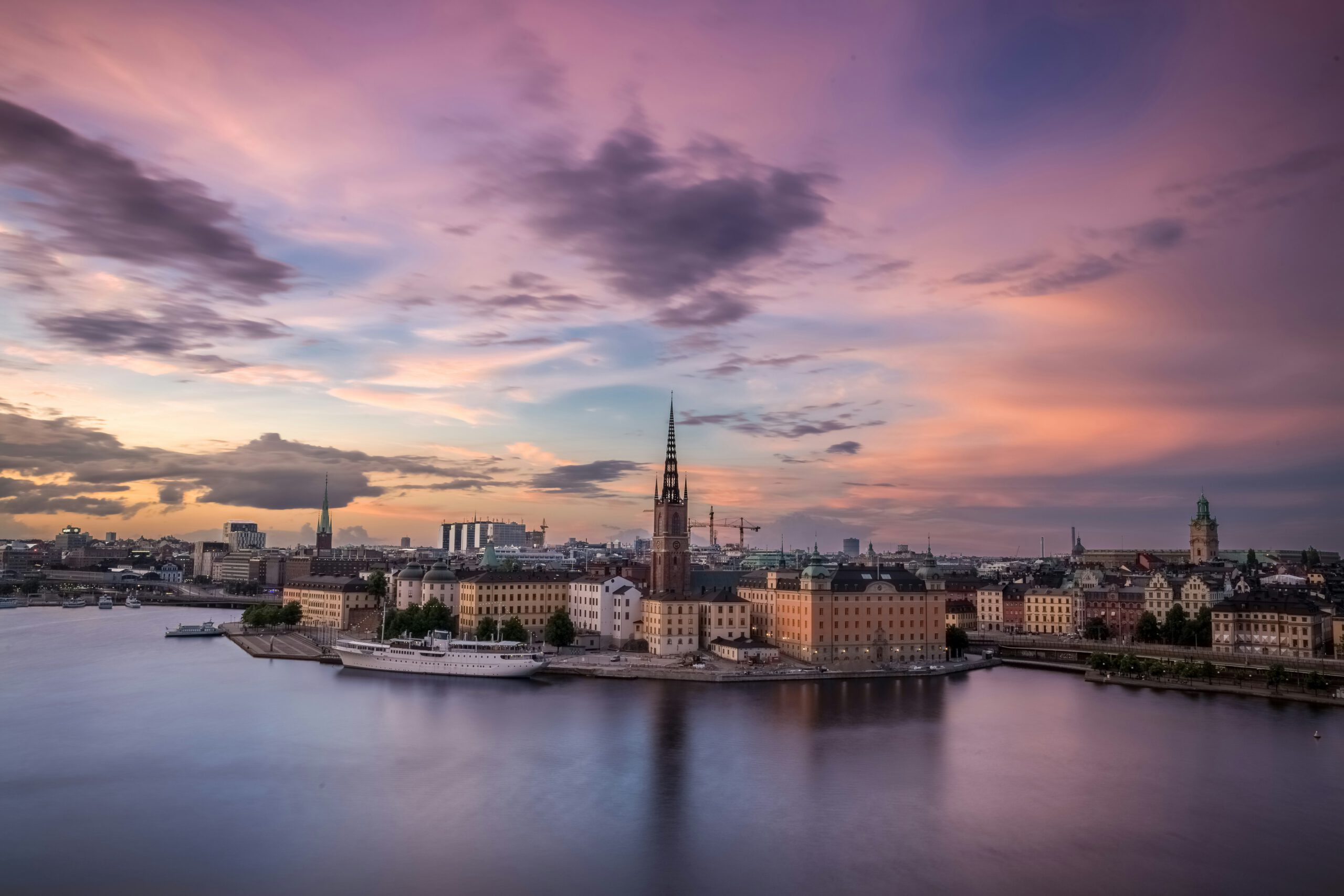 Umzug nach Skandinavien. Das Bild zeigt Stockholm im Winter